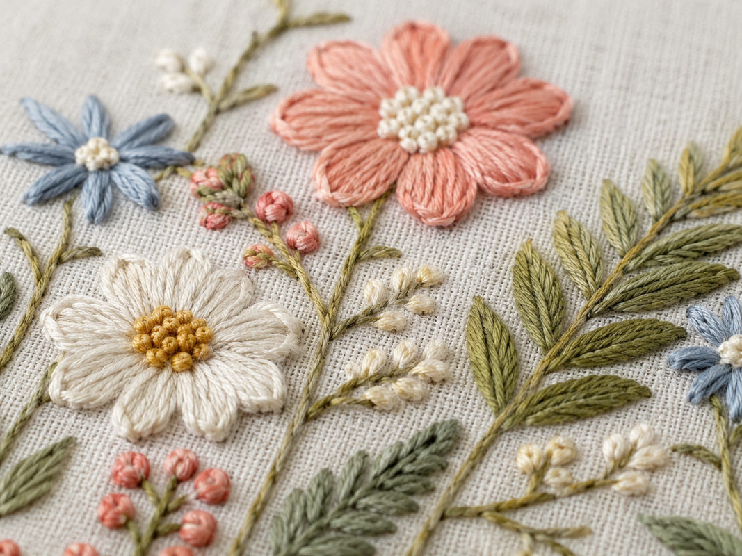 Broderistoff og broderigarn