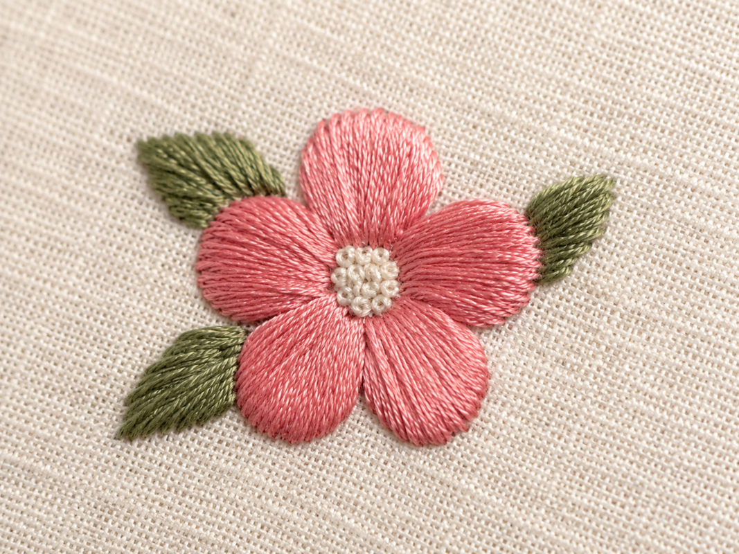 Schattérsöm i broderi